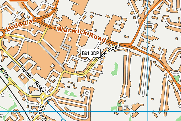 B91 3DP map - OS VectorMap District (Ordnance Survey)