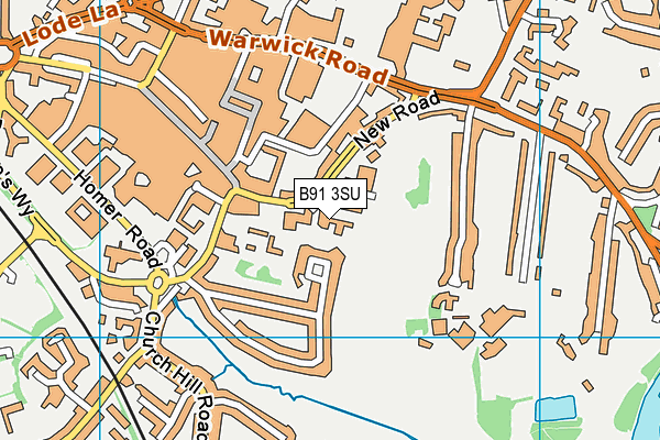 B91 3SU map - OS VectorMap District (Ordnance Survey)