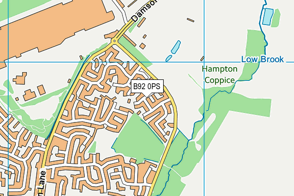 B92 0PS map - OS VectorMap District (Ordnance Survey)