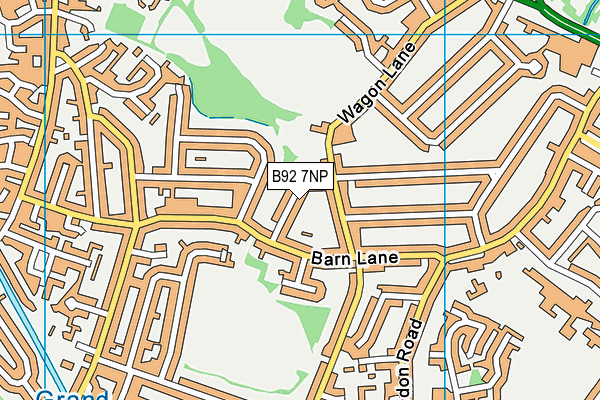 B92 7NP map - OS VectorMap District (Ordnance Survey)