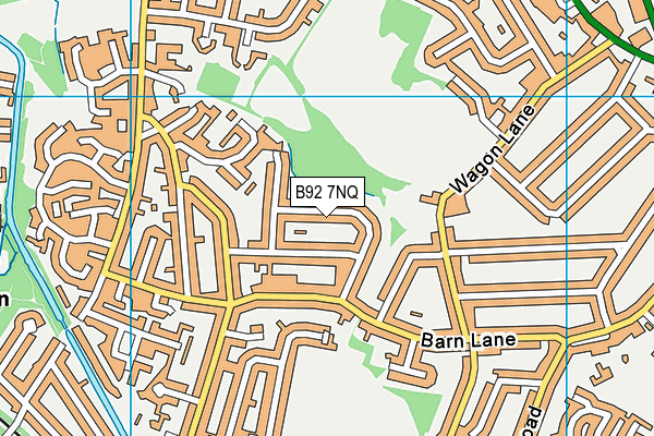 B92 7NQ map - OS VectorMap District (Ordnance Survey)