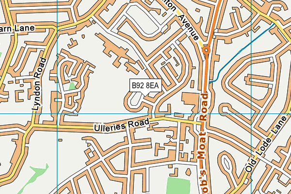 B92 8EA map - OS VectorMap District (Ordnance Survey)