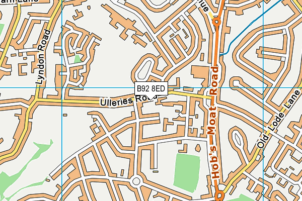 B92 8ED map - OS VectorMap District (Ordnance Survey)