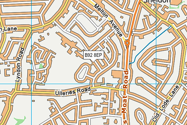 B92 8EP map - OS VectorMap District (Ordnance Survey)