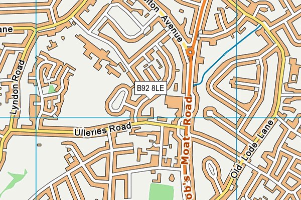 B92 8LE map - OS VectorMap District (Ordnance Survey)