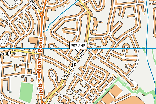 B92 8NB map - OS VectorMap District (Ordnance Survey)