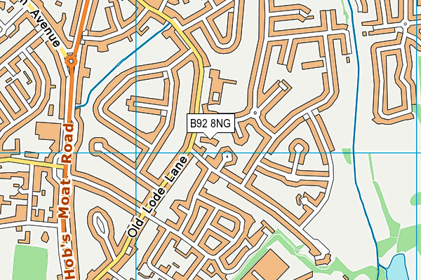 B92 8NG map - OS VectorMap District (Ordnance Survey)