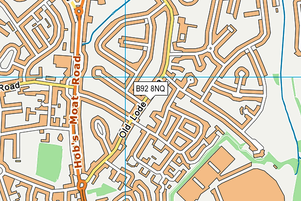 B92 8NQ map - OS VectorMap District (Ordnance Survey)