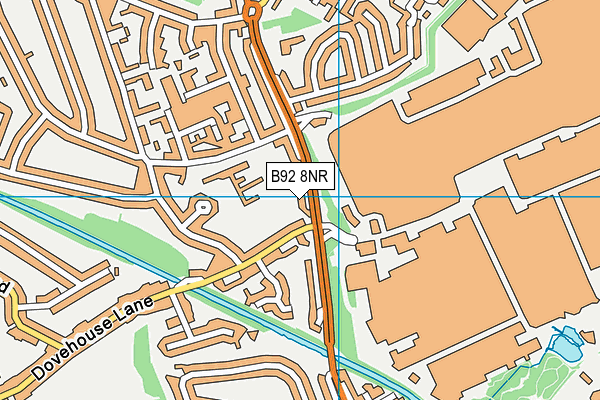 B92 8NR map - OS VectorMap District (Ordnance Survey)