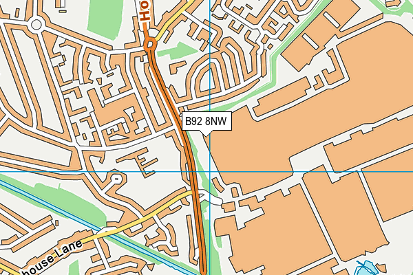 B92 8NW map - OS VectorMap District (Ordnance Survey)