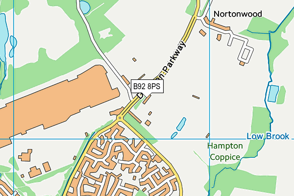B92 8PS map - OS VectorMap District (Ordnance Survey)