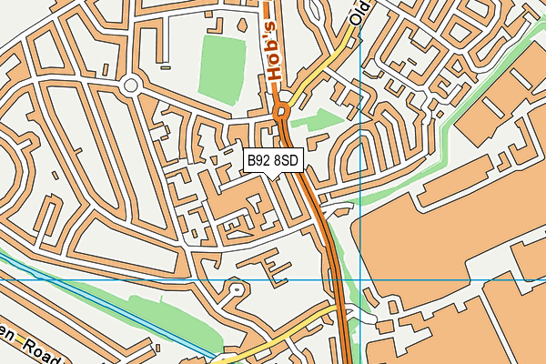 B92 8SD map - OS VectorMap District (Ordnance Survey)