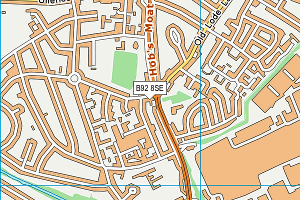 B92 8SE map - OS VectorMap District (Ordnance Survey)