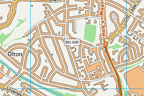 B92 8SR map - OS VectorMap District (Ordnance Survey)