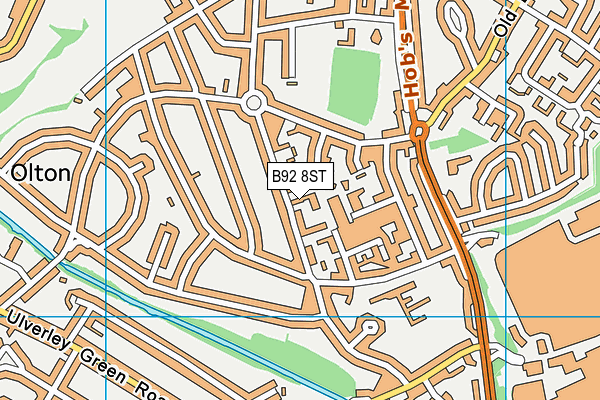 B92 8ST map - OS VectorMap District (Ordnance Survey)