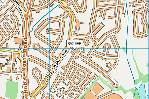 B92 9ER map - OS VectorMap District (Ordnance Survey)
