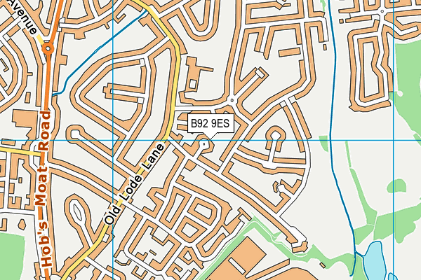 B92 9ES map - OS VectorMap District (Ordnance Survey)