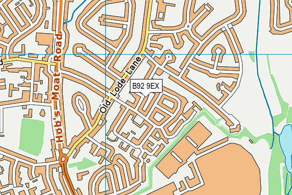 B92 9EX map - OS VectorMap District (Ordnance Survey)