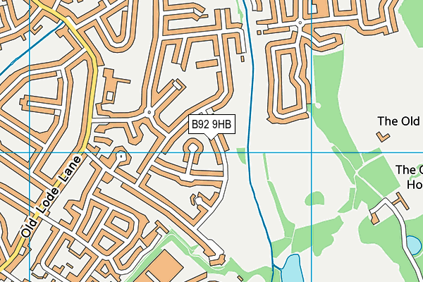 B92 9HB map - OS VectorMap District (Ordnance Survey)