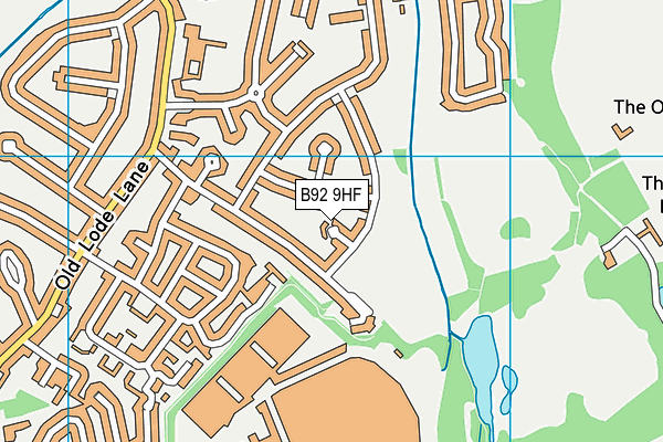 B92 9HF map - OS VectorMap District (Ordnance Survey)
