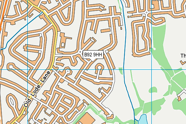 B92 9HH map - OS VectorMap District (Ordnance Survey)