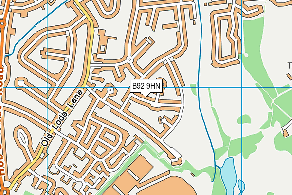 B92 9HN map - OS VectorMap District (Ordnance Survey)