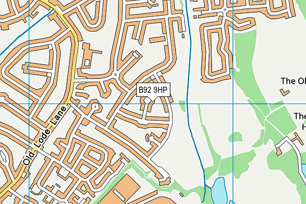 B92 9HP map - OS VectorMap District (Ordnance Survey)
