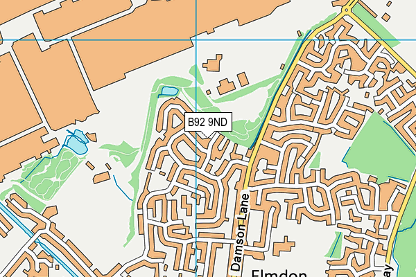 B92 9ND map - OS VectorMap District (Ordnance Survey)