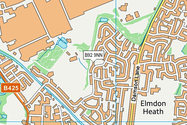 B92 9NN map - OS VectorMap District (Ordnance Survey)