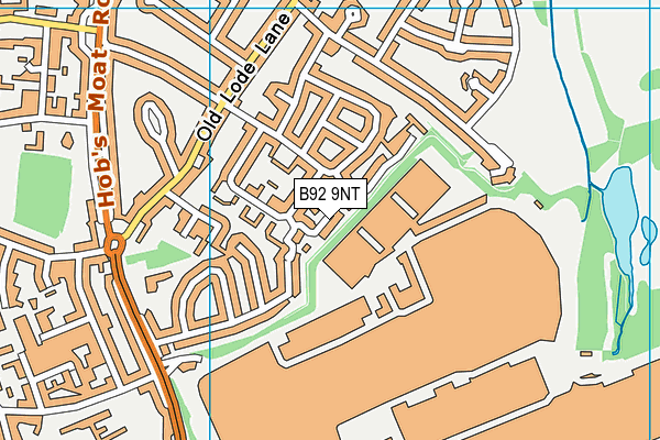 B92 9NT map - OS VectorMap District (Ordnance Survey)