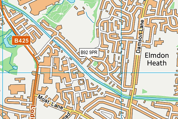 B92 9PR map - OS VectorMap District (Ordnance Survey)
