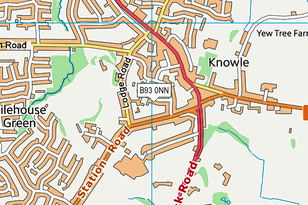 B93 0NN map - OS VectorMap District (Ordnance Survey)