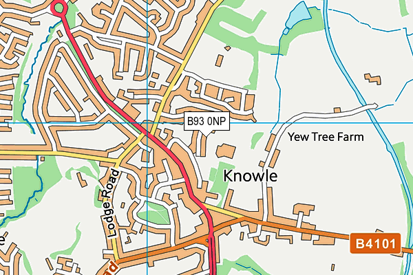 B93 0NP map - OS VectorMap District (Ordnance Survey)