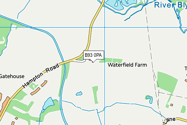 B93 0PA map - OS VectorMap District (Ordnance Survey)