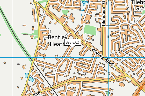B93 8AQ map - OS VectorMap District (Ordnance Survey)