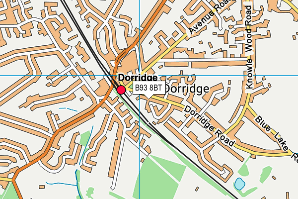 B93 8BT map - OS VectorMap District (Ordnance Survey)