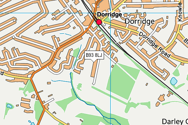 B93 8LJ map - OS VectorMap District (Ordnance Survey)