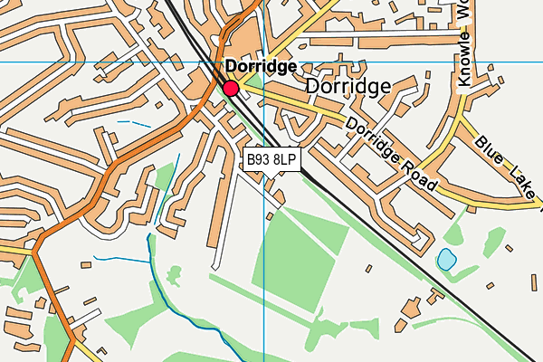 B93 8LP map - OS VectorMap District (Ordnance Survey)