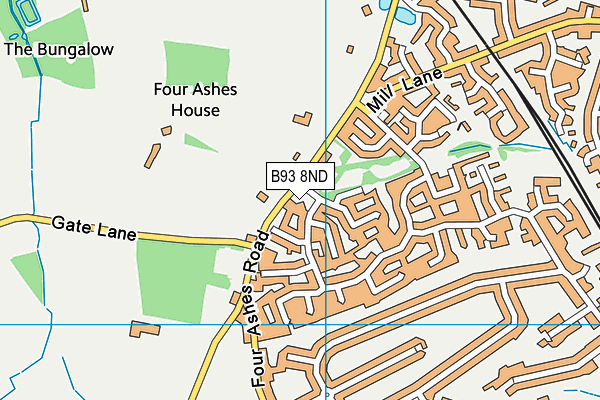 B93 8ND map - OS VectorMap District (Ordnance Survey)