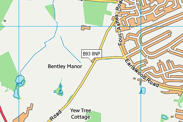 B93 8NP map - OS VectorMap District (Ordnance Survey)