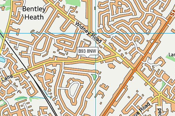 B93 8NW map - OS VectorMap District (Ordnance Survey)