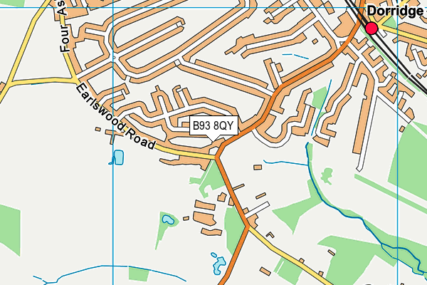 B93 8QY map - OS VectorMap District (Ordnance Survey)