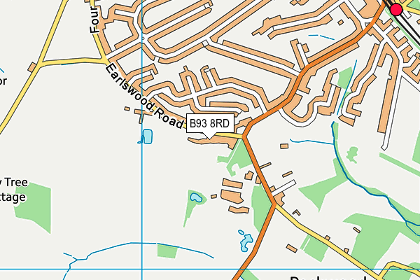 B93 8RD map - OS VectorMap District (Ordnance Survey)
