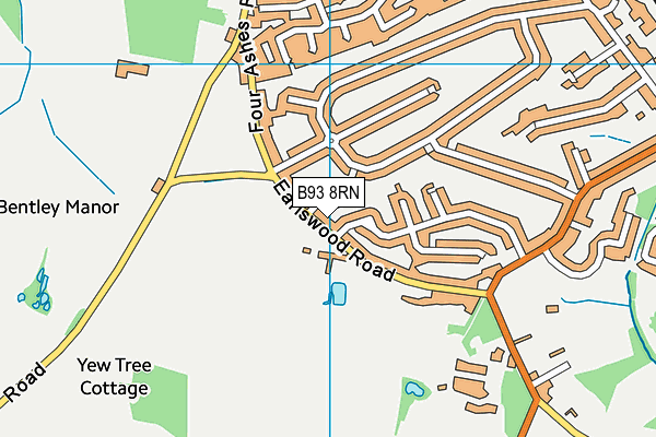B93 8RN map - OS VectorMap District (Ordnance Survey)