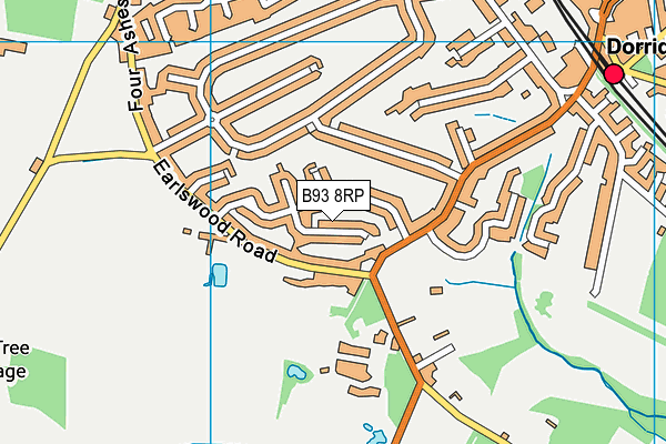 B93 8RP map - OS VectorMap District (Ordnance Survey)