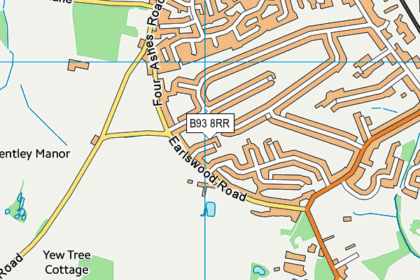 B93 8RR map - OS VectorMap District (Ordnance Survey)