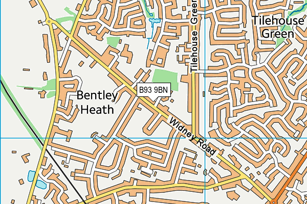 B93 9BN map - OS VectorMap District (Ordnance Survey)