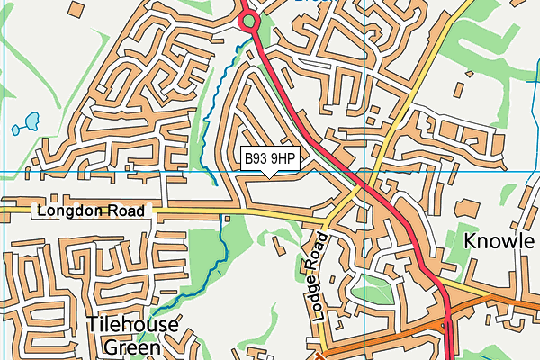 B93 9HP map - OS VectorMap District (Ordnance Survey)