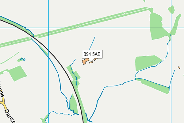 B94 5AE map - OS VectorMap District (Ordnance Survey)
