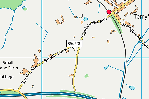 B94 5DU map - OS VectorMap District (Ordnance Survey)